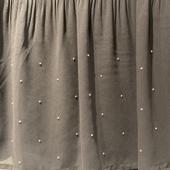 Maje Black Blouse with Silver Beads NWT - Picture 2 of 3